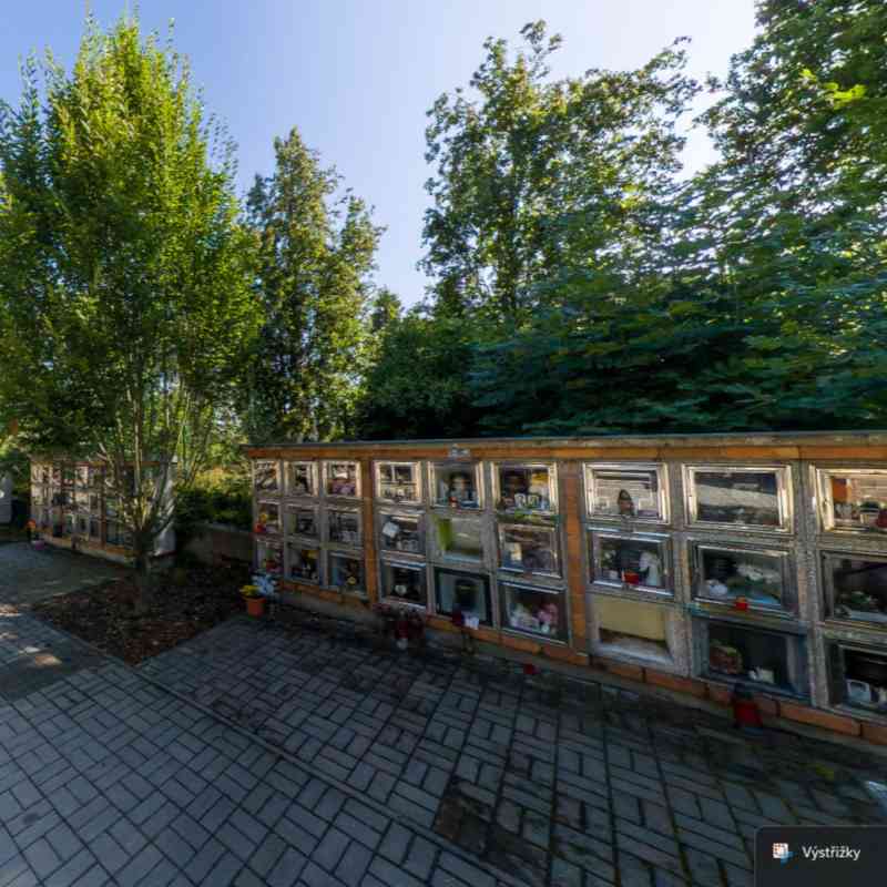 Oprava kolumbárií na hřbitově Růžový vrch