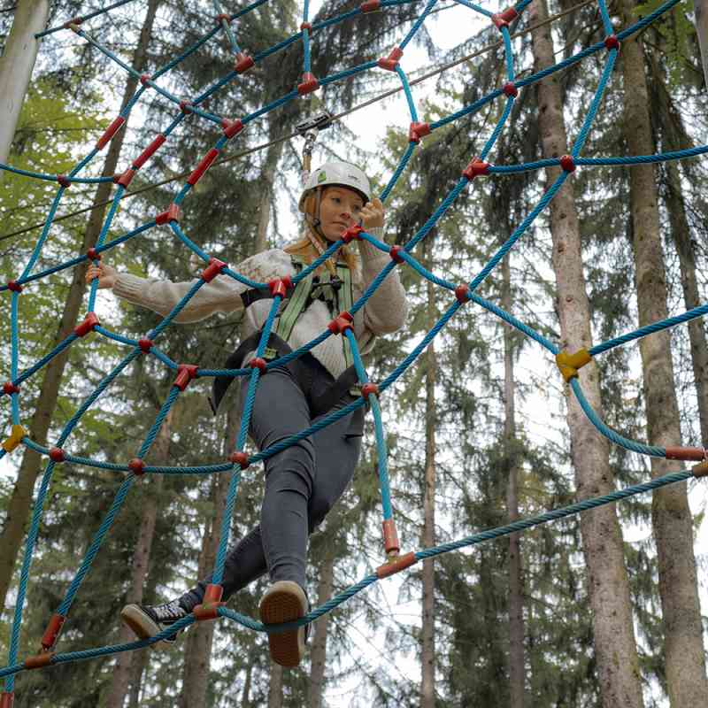 Podzimní prázdniny v lese. Otevře lanové centrum i Goethova vyhlídka