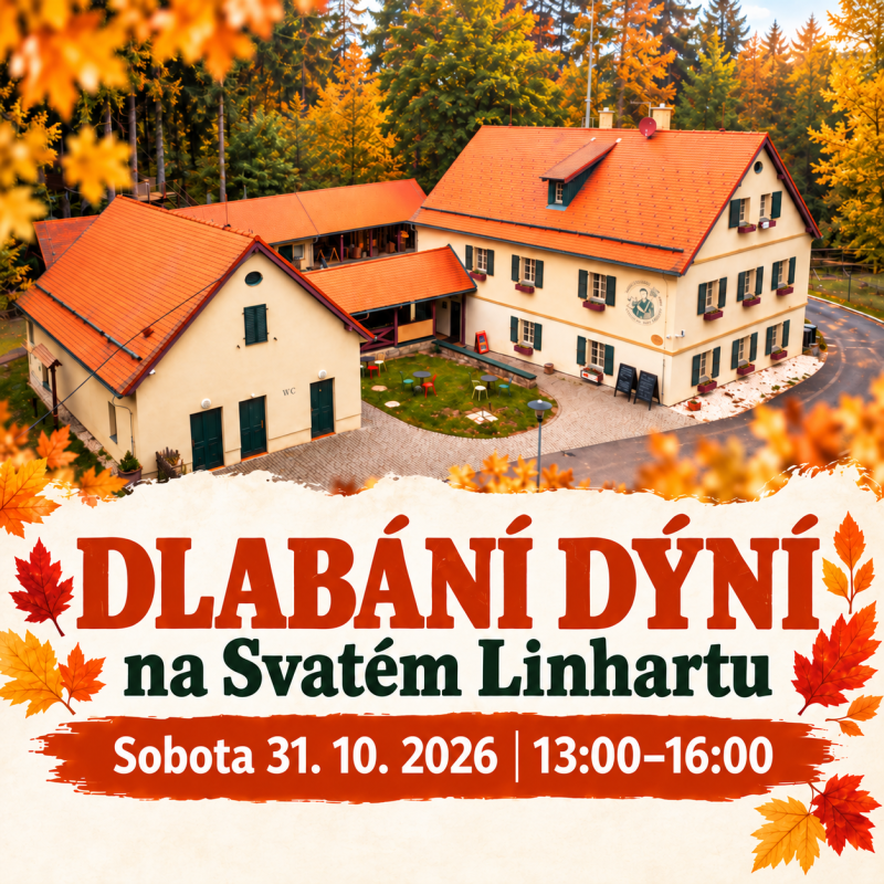 Dlábání dýní na Svatém Linhartu. Přijďte si užít podzimní odpoledne